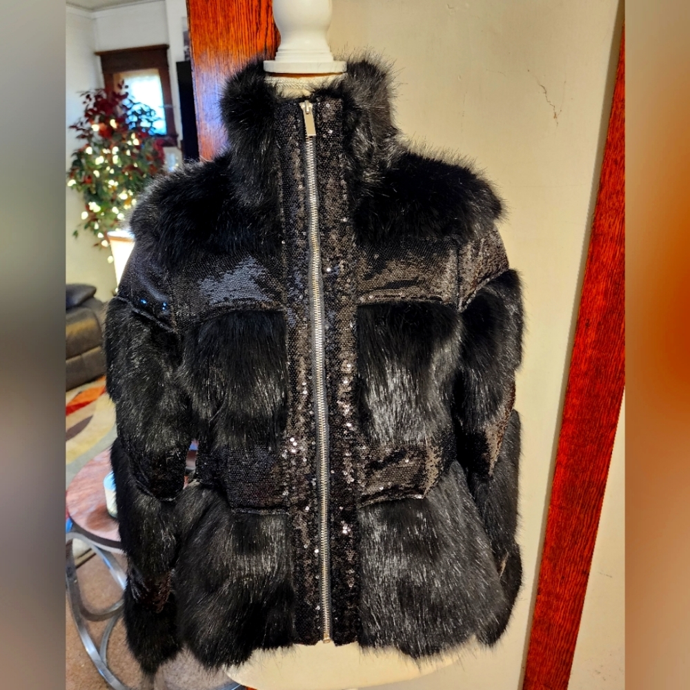 COPY - Beautiful Furry Sequin Jacket